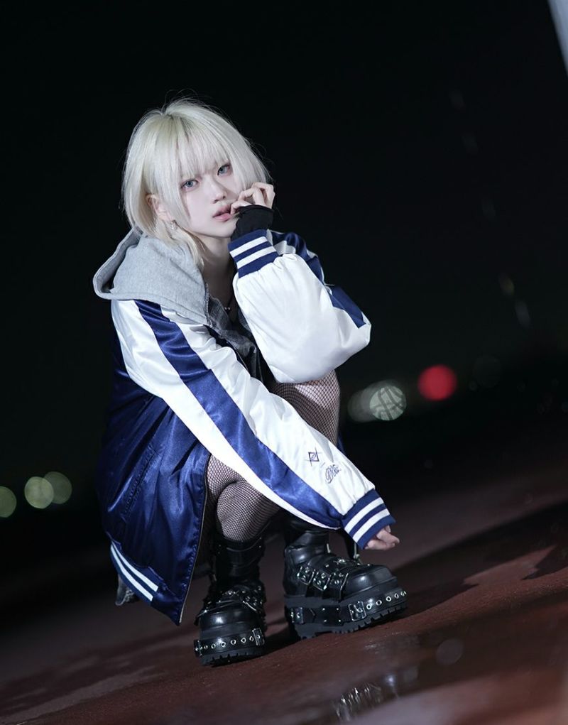 【きゅー】REFLEM×DustDevilスカジャン REFLEM×DustDevilコラボスカジャン