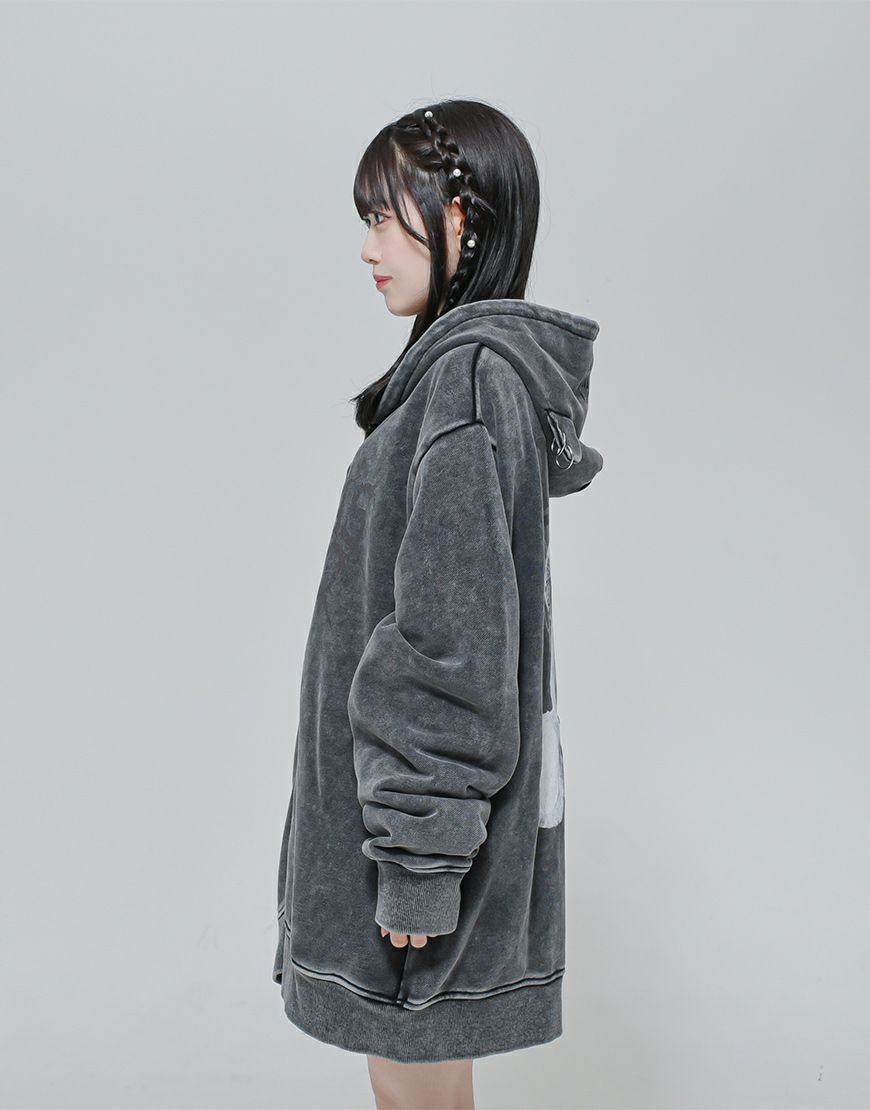 TRAVAS TOKYO【トラバストーキョー】クマ耳プリントジップアップ 