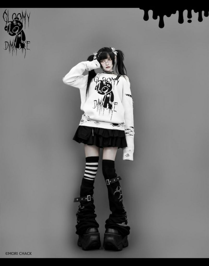 Dimmoire ニット　グルーミー　ホワイト　M Dimmoire ニットグルーミーホワイトM