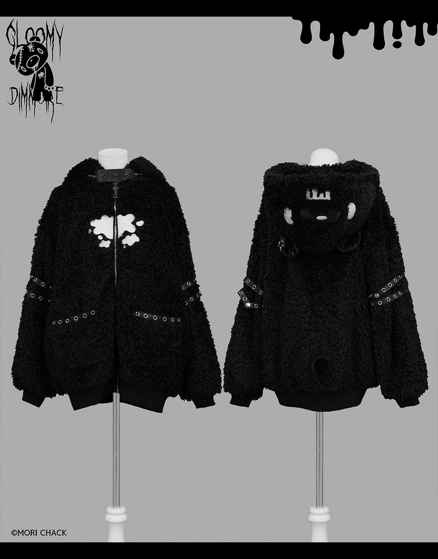 DimMoire【ディムモアール】GLOOMY×DimMoire グル～ミ～ボアパーカー/Black 