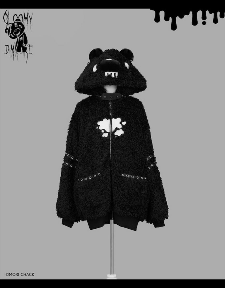 DimMoire【ディムモアール】GLOOMY×DimMoire グル～ミ～ボアパーカー/Black 