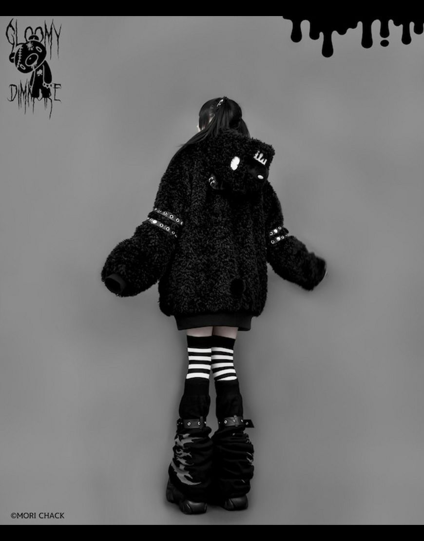 DimMoire【ディムモアール】GLOOMY×DimMoire グル～ミ～ボアパーカー/Black 