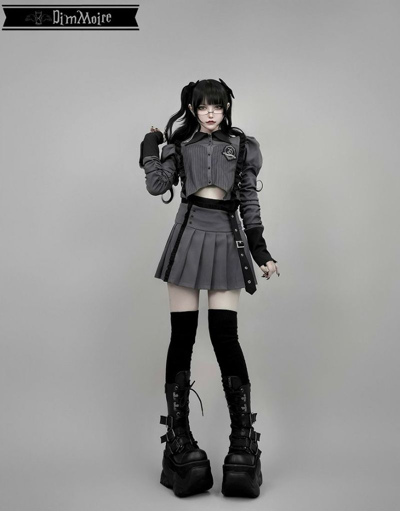 DimMoire Gothic学園カーディガン Black ディムモアール XL DimMoire【ディムモアール】Gothic学園カーディガン/Black