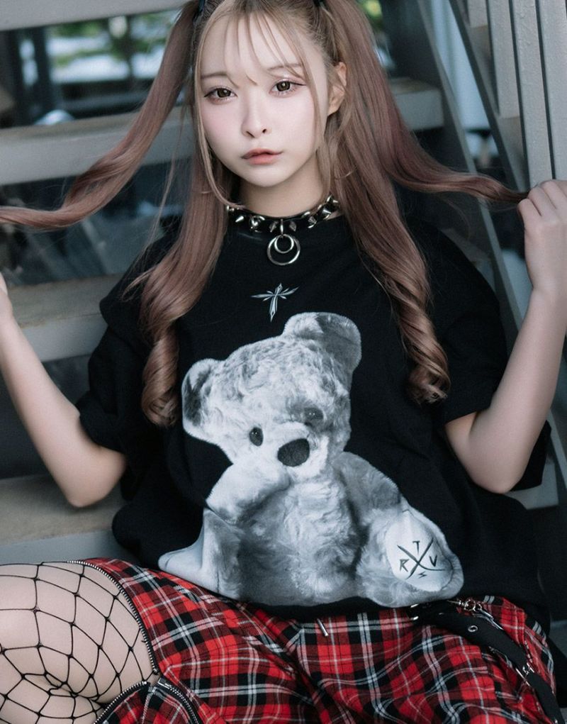 TRAVAS TOKYO【トラバストーキョー】レオパードクマTシャツ/全4色