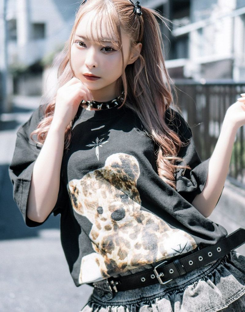 【2点おまとめ】TRAVAS TOKYO クマ ビッグ Tシャツ ブラック　黒 TRAVAS TOKYO (トラバス トーキョー) Devil bear BIG Tee/悪魔