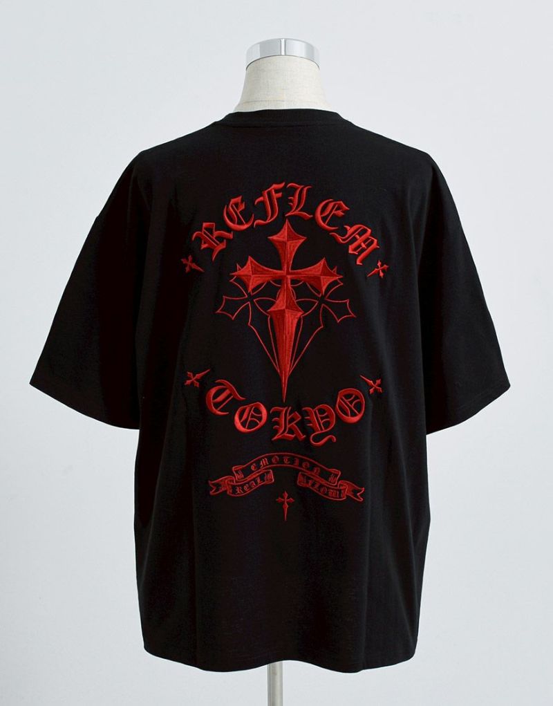 セール】『REFLEM/レフレム』ロゴラインストーンTシャツ（T