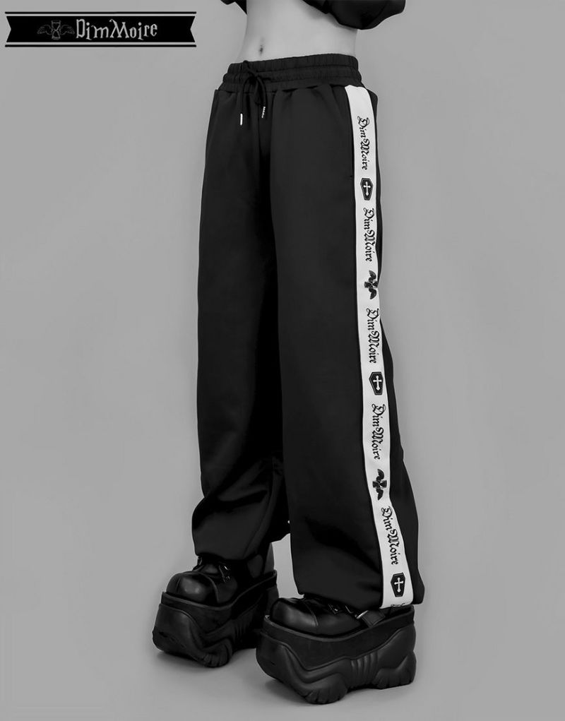 DimMoire ロゴプリントジャージトップス　パンツ【Black】 DimMoire【ディムモアール】ロゴプリントジャージトップス/Black