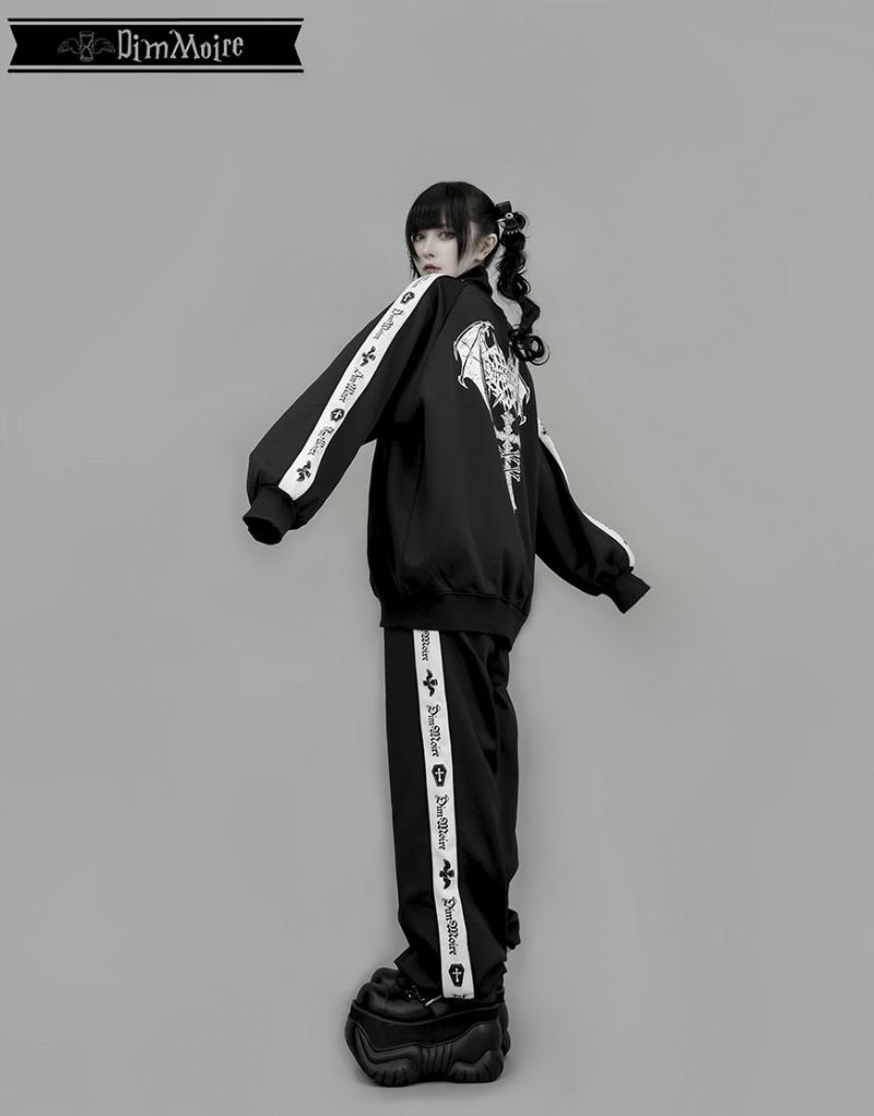 DimMoire【ディムモアール】ロゴプリントジャージパンツ/Black DimMoire【ディムモアール】ロゴプリントジャージパンツ/Black