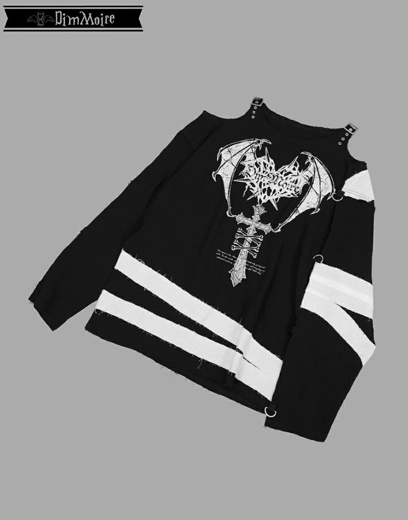 DimMoire【ディムモアール】救済の十字ガーゼトップス/Black