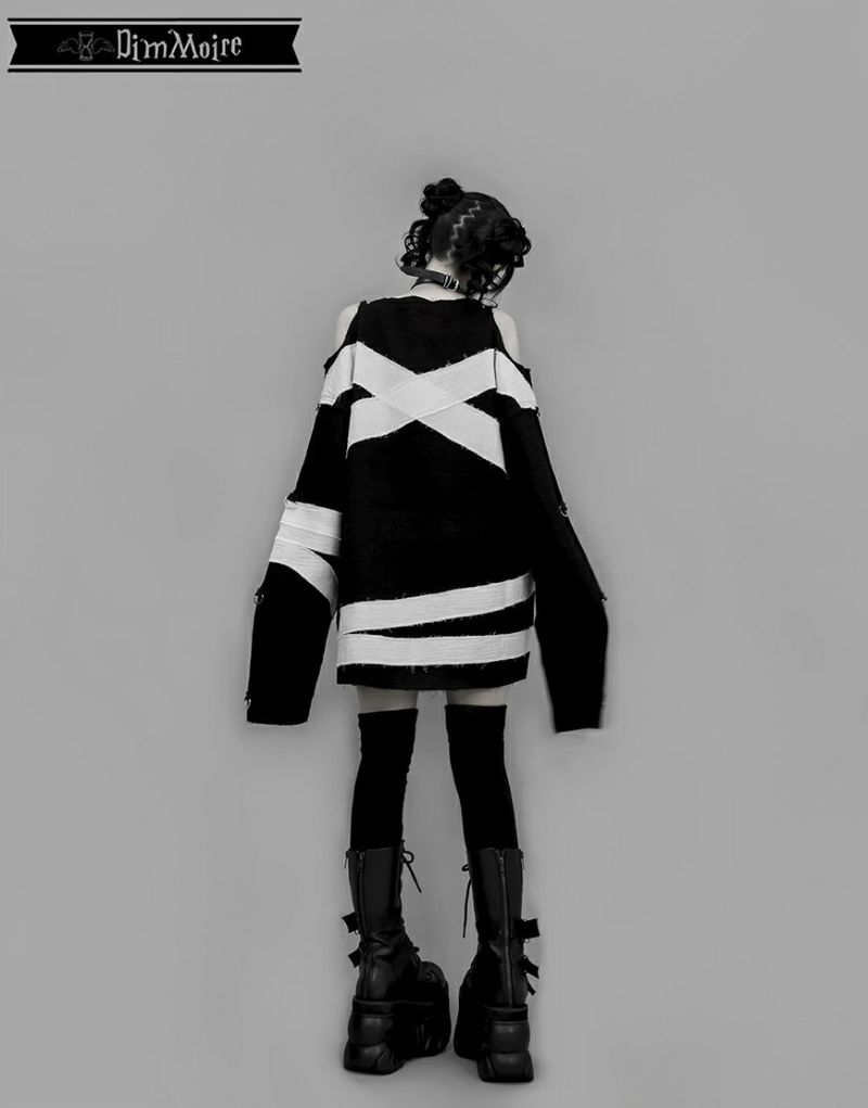 DimMoire【ディムモアール】救済の十字ガーゼトップス/Black