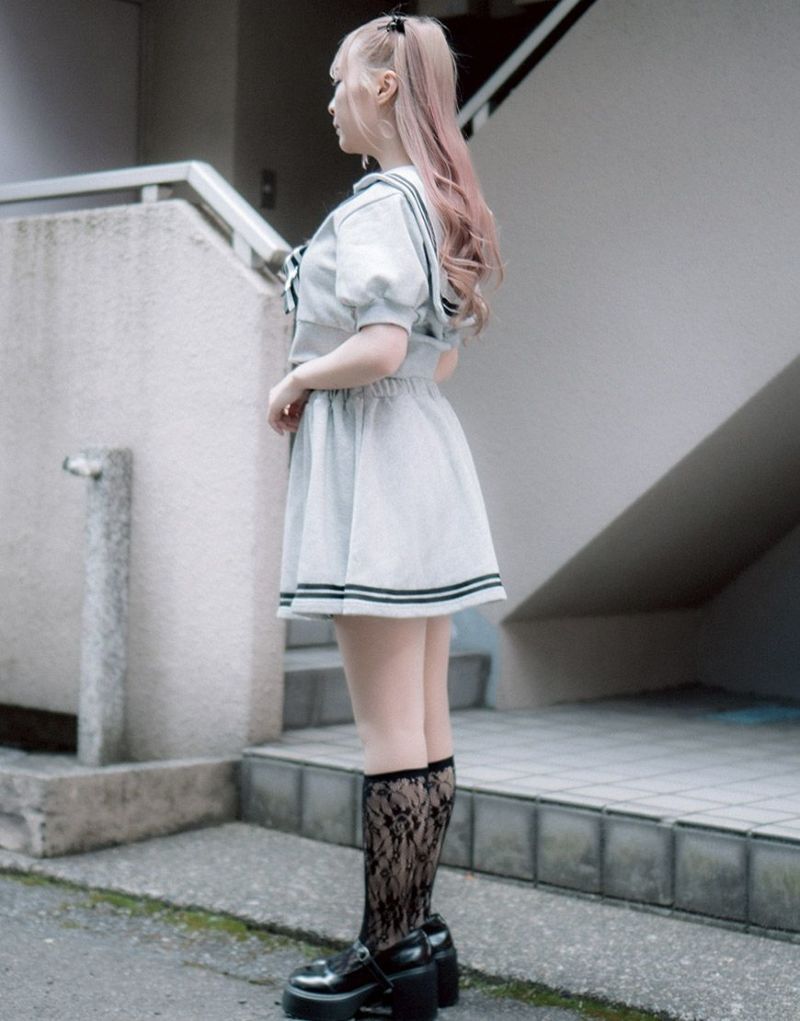 TRAVAS TOKYO セーラー襟 ホワイトシャツ Freeサイズ TRAVAS TOKYO【トラバストーキョー】Sailor collar H/S Shirts