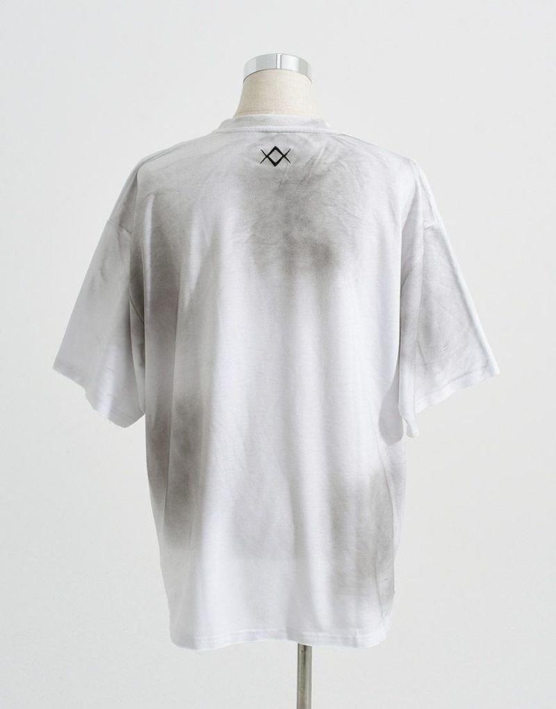 REFLEM【レフレム】チェーン付き顔料加工スウェット半袖Tシャツ