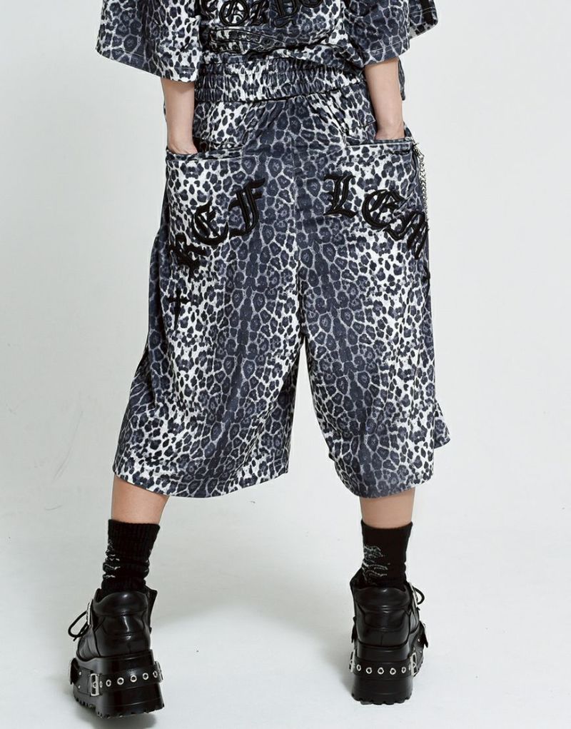 REFLEM【レフレム】ベロア刺繍ハーフパンツ/全2色