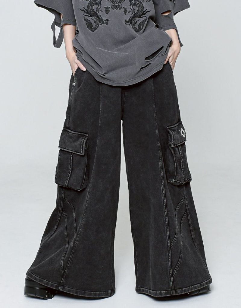 REFLEM モノトーンカーゴパンツ(Black)新品