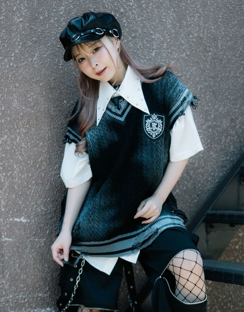 『TRAVAS TOKYO/トラバス トーキョー』ブロークンケーブルニットベスト 000000001590-01-l.jpg?t=