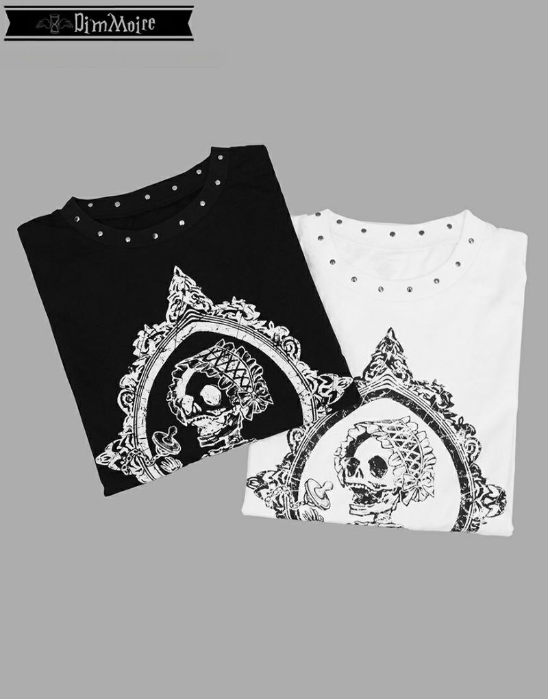 DimMoire【ディムモアール】Baby Skull BIG T/White