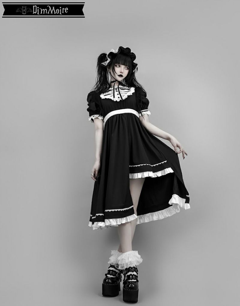 DimMoire【ディムモアール】儚骸アシメワンピース/Black
