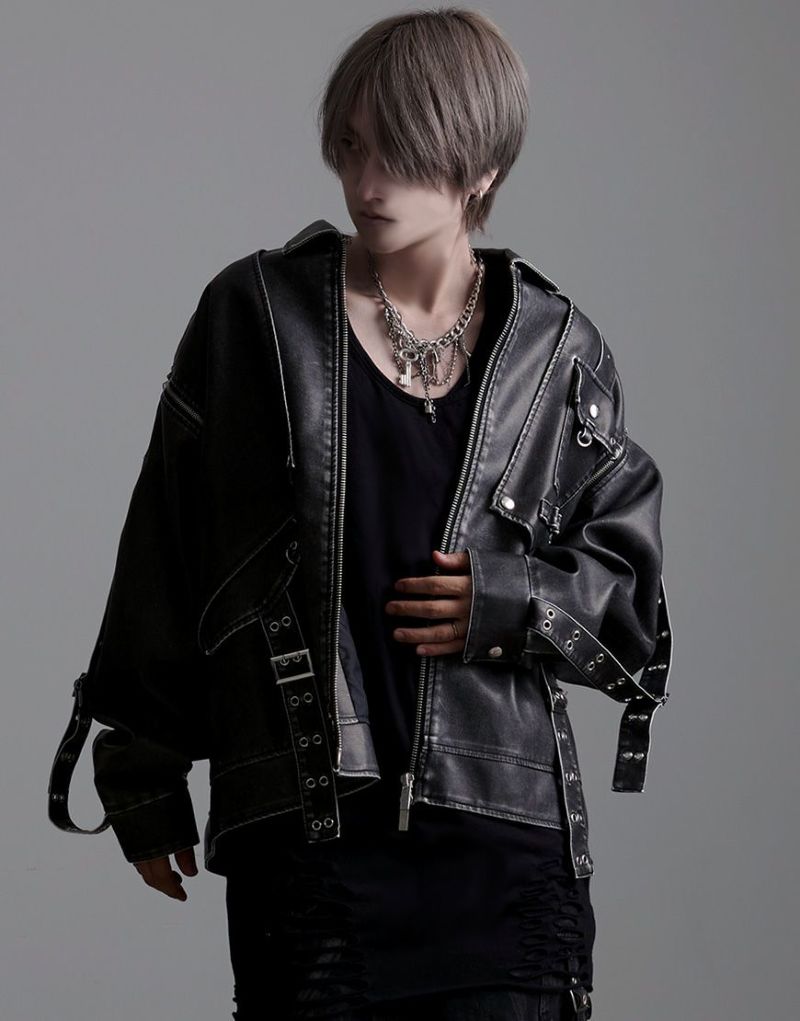 CIVARIZE クラッシュ加工 レイヤードアシメタンクトップ 46 タイダイ nov24s-039_04.jpg
