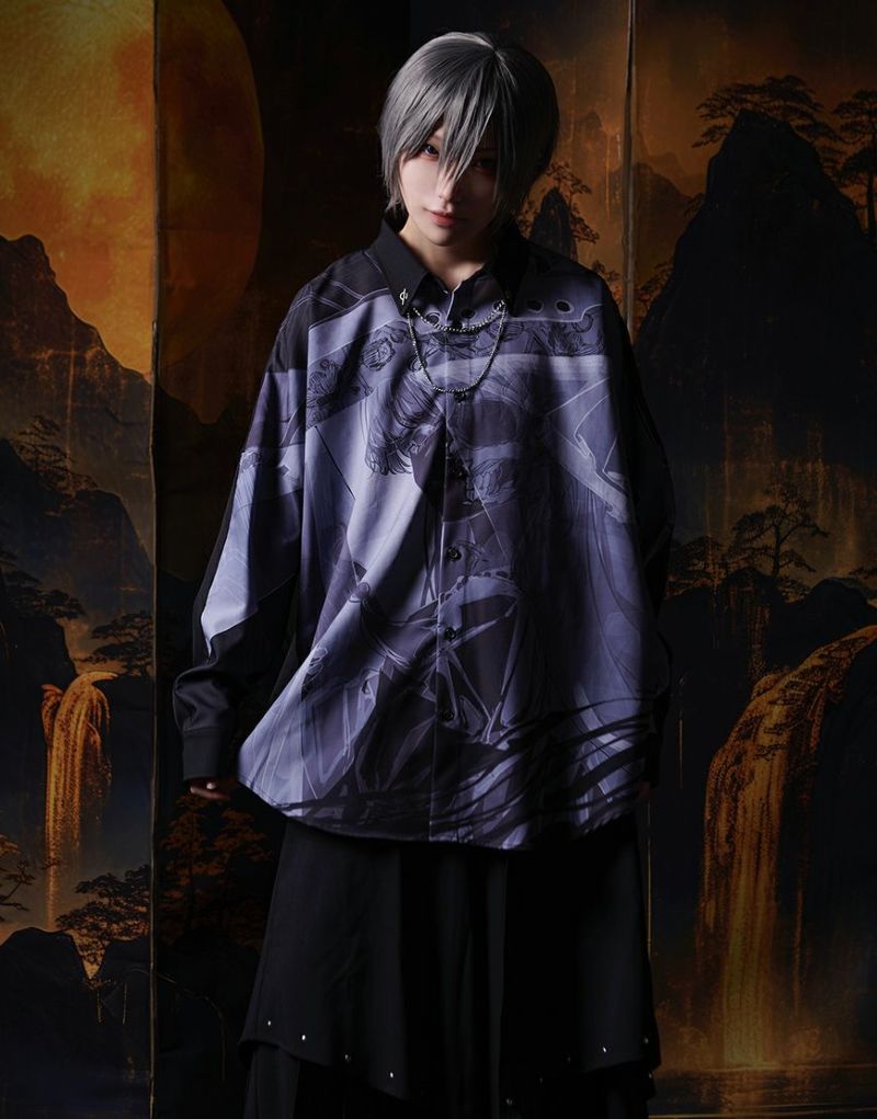 ililil【イルイルイル】ろるあコラボロングシャツ ililil【イルイルイル】ろるあコラボロングシャツ/全1色