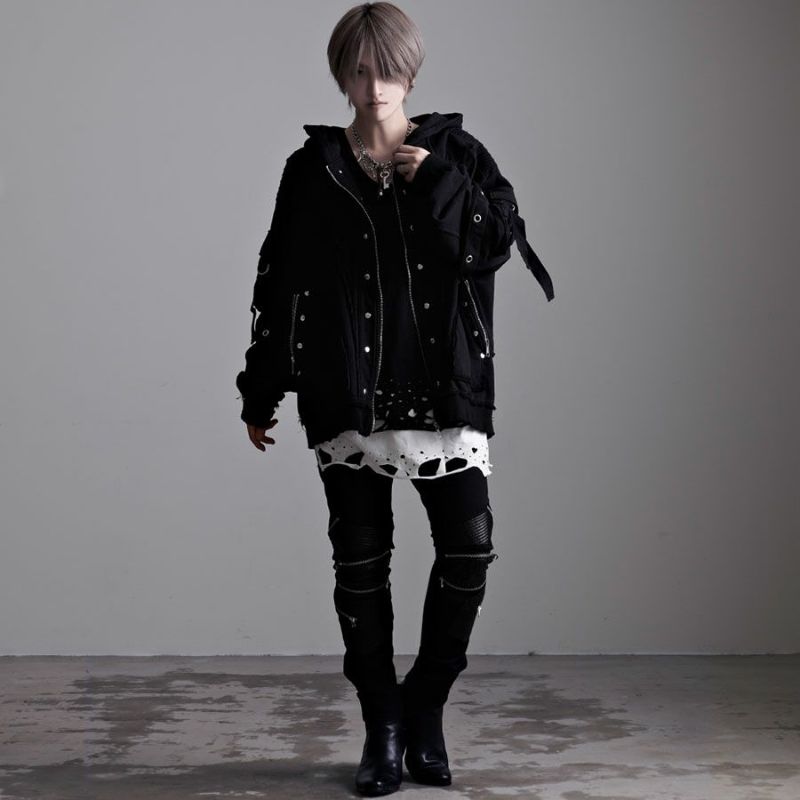 CIVARIZE【シヴァーライズ】PUレザー切り替えバイカーZIP