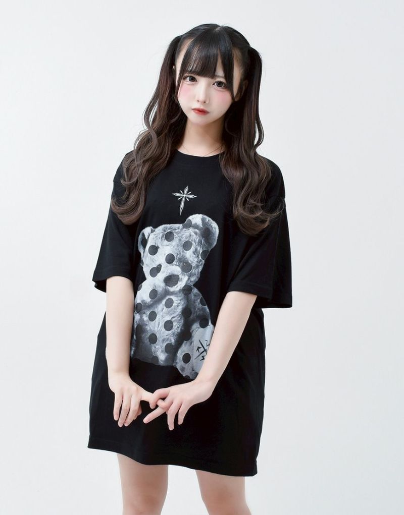 TRAVAS TOKYO【トラバストーキョー】ドットクマTシャツ/全3色