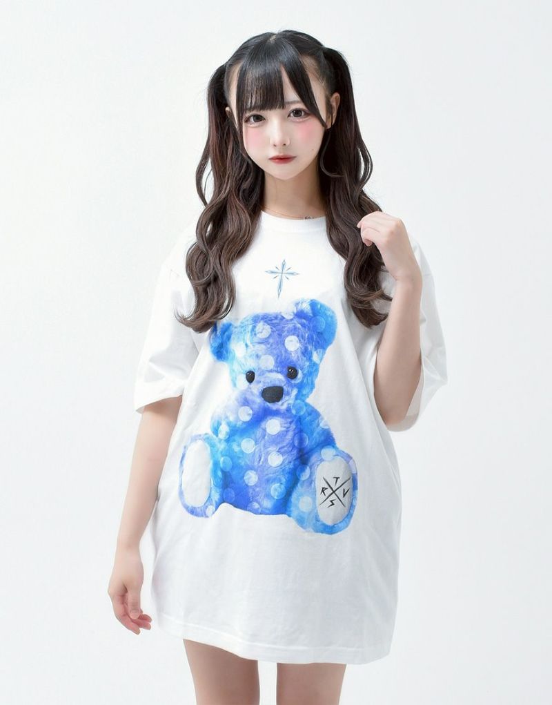 トラバストーキョー くま柄 Tシャツ ※バラ売り可