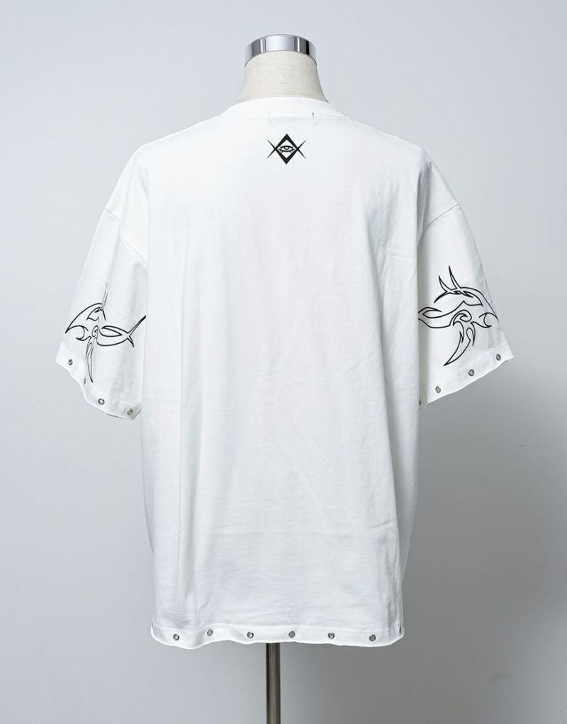 レフレム チェーン付き 紫色 最終お値下げ価格 REFLEM tシャツ 「REFLEM/レフレム」チェーン付き顔料加工T