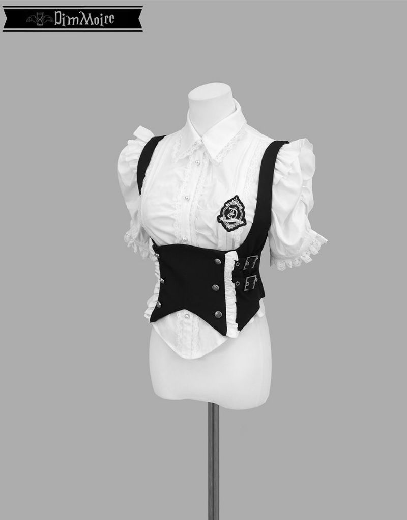 DimMoire ディムモアール 学園 ニット ベスト ブラック REFLEM DimMoire【ディムモアール】学園セーター/Black｜Yahoo!フリマ