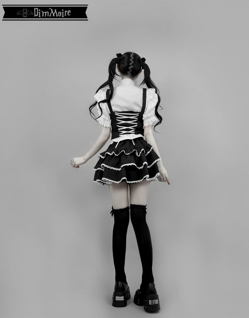 DimMoire【ディムモアール】DimMoire学園ブラウス+ジレset/White