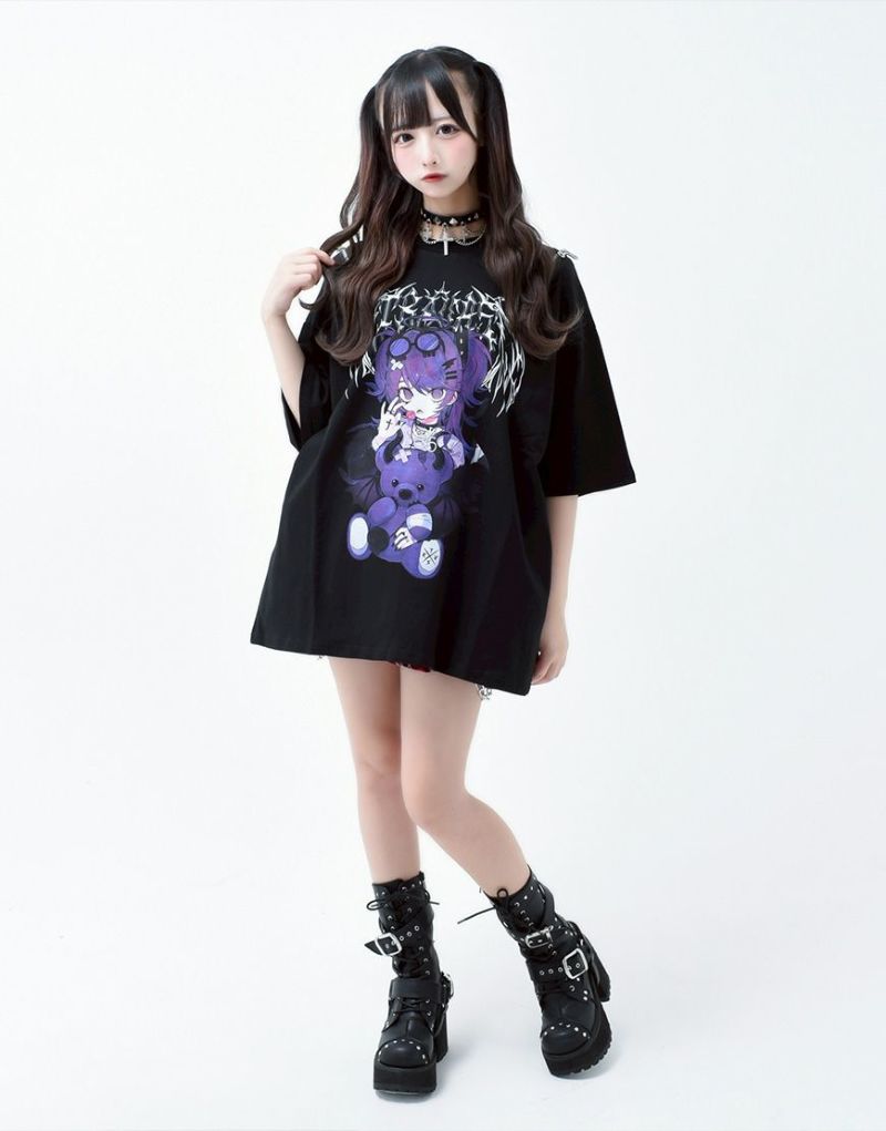 TRAVAS TOKYO【トラバストーキョー】てぃらコラボZIPTシャツ/全2色
