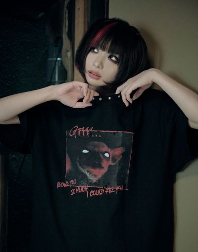 DimMoire【ディムモアール】Baby Skull BIG T/Black