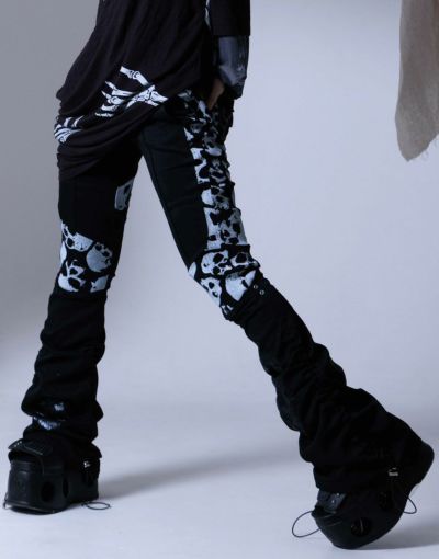 lyricism リリシズム　ポンチョ　日本製　レディース　黒　サイズ0 Y's BORN PRODUCT] COTTON TWILL FLARE SKIRT WITH GUSSET(XS