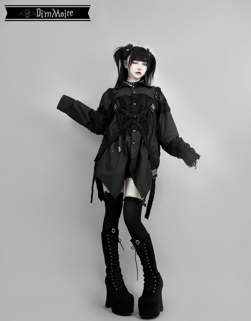 DimMoire【ディムモアール】監禁ハーネスシャツ/Black