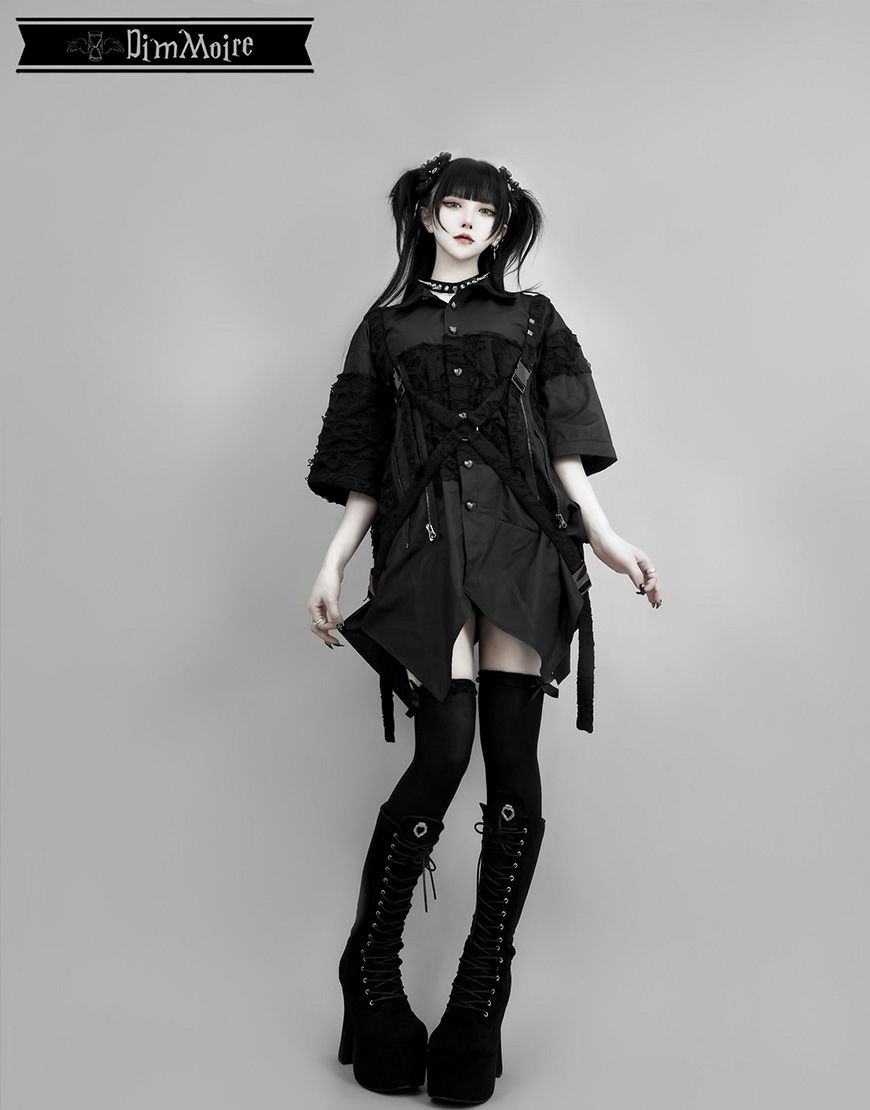 DimMoire【ディムモアール】監禁ハーネスシャツ/Black