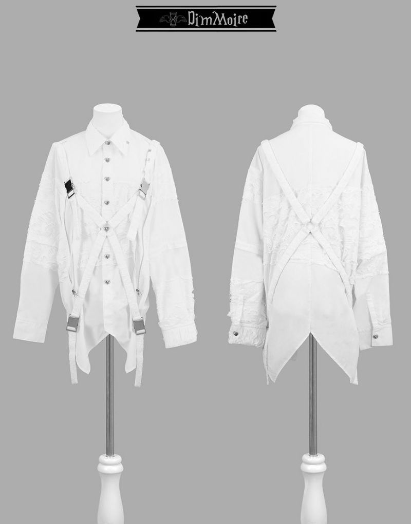 DimMoire ディムモアール 監禁ハーネスシャツ【White】 DimMoire【ディムモアール】監禁ハーネスシャツ/Black