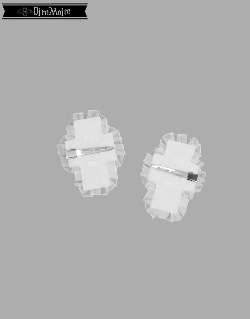DimMoire【ディムモアール】十字の誓いヘアクリップ/White