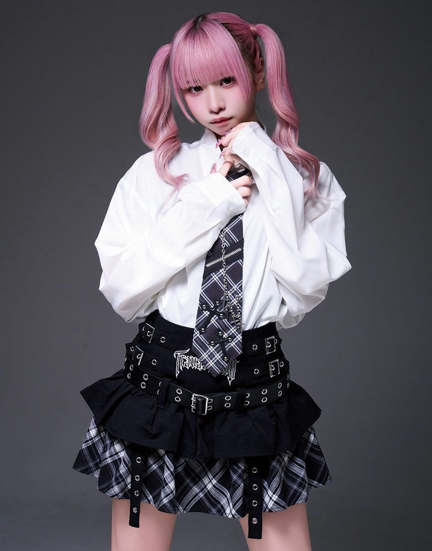 トラバストーキョー ベルト付きティアードフリルスカート TRAVAS TOKYO/トラバス トーキョー』ベルト付きティアードフリル