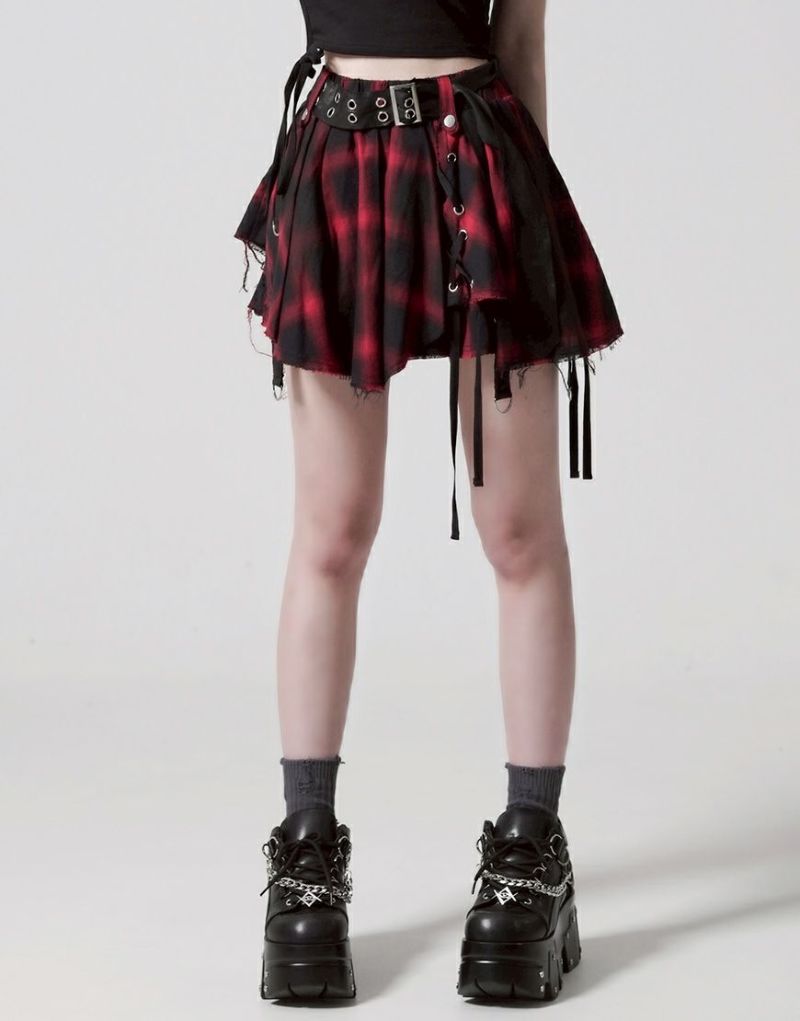 REFLEM【レフレム】ベルト付きランダムレイヤースカート/全2色