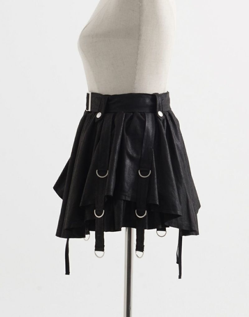 REFLEM【レフレム】ベルト付きランダムレイヤースカート/全2色