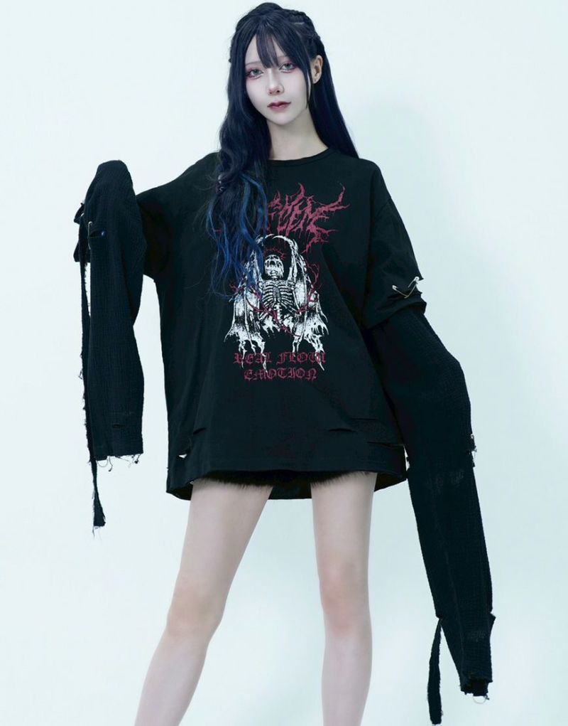 完売品 REFLEM フェイクレイヤードチェックロンT Black×Gray 完売品 REFLEM フェイクレイヤードチェックロンT Black×Gray