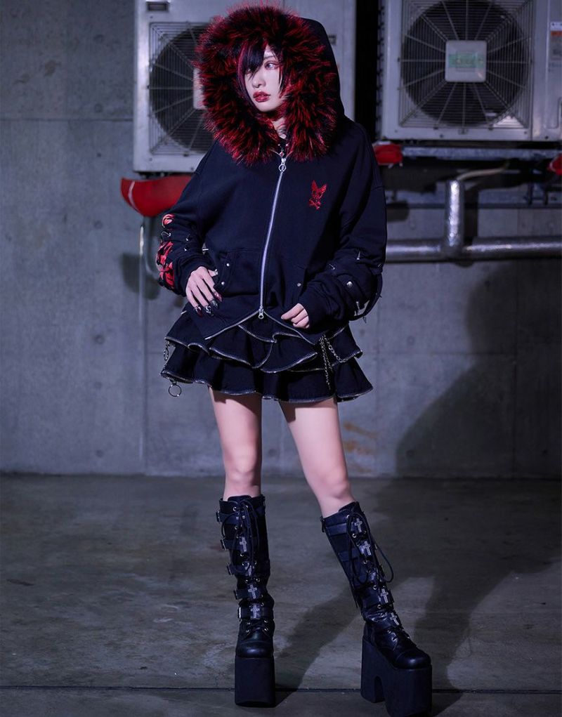 Grrr the Lipper 悪魔NOジップスカート~朔~ Grrr the Lipper【ガルルザリッパー】悪魔NOジップスカート/全3色