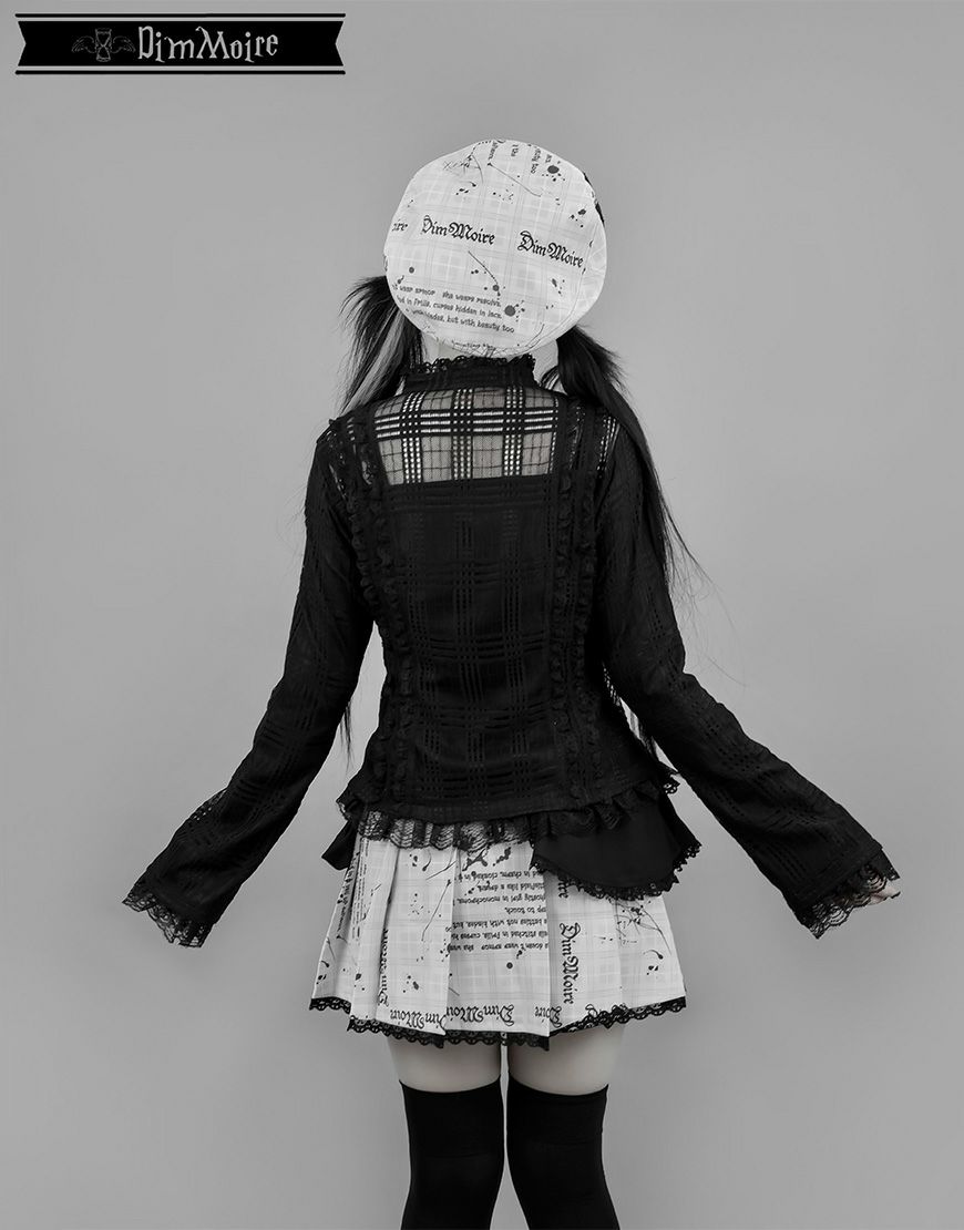 DimMoire【ディムモアール】荊棘リボンタイブラウス/Black
