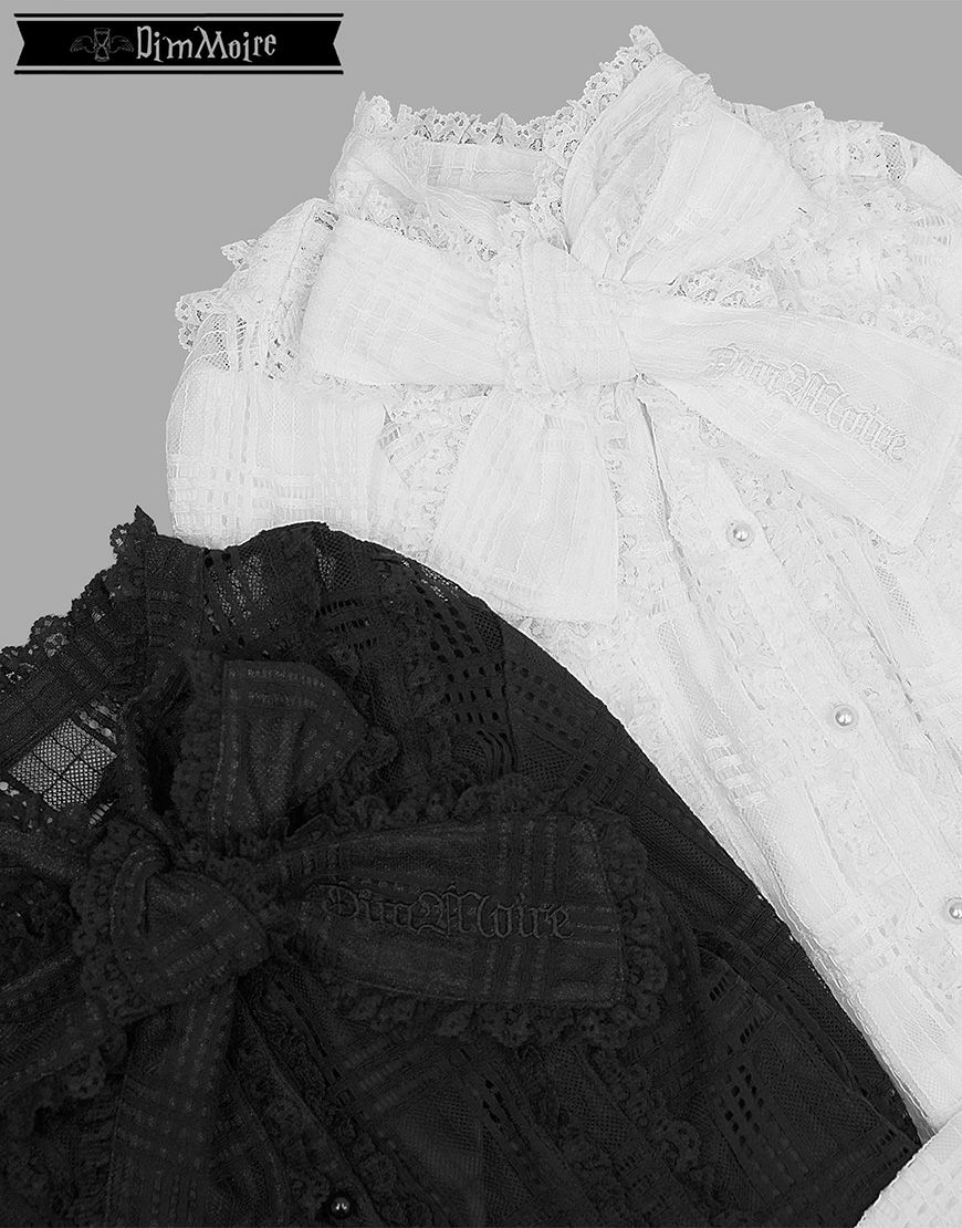 DimMoire【ディムモアール】荊棘リボンタイブラウス/Black