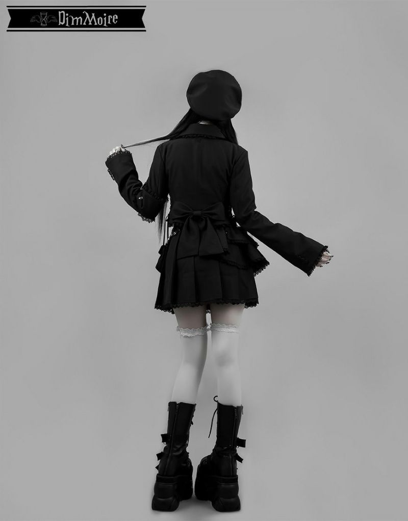 dimmoire ベレー帽 魅了のロゴリベットベレー帽【Black】 | DimMoire