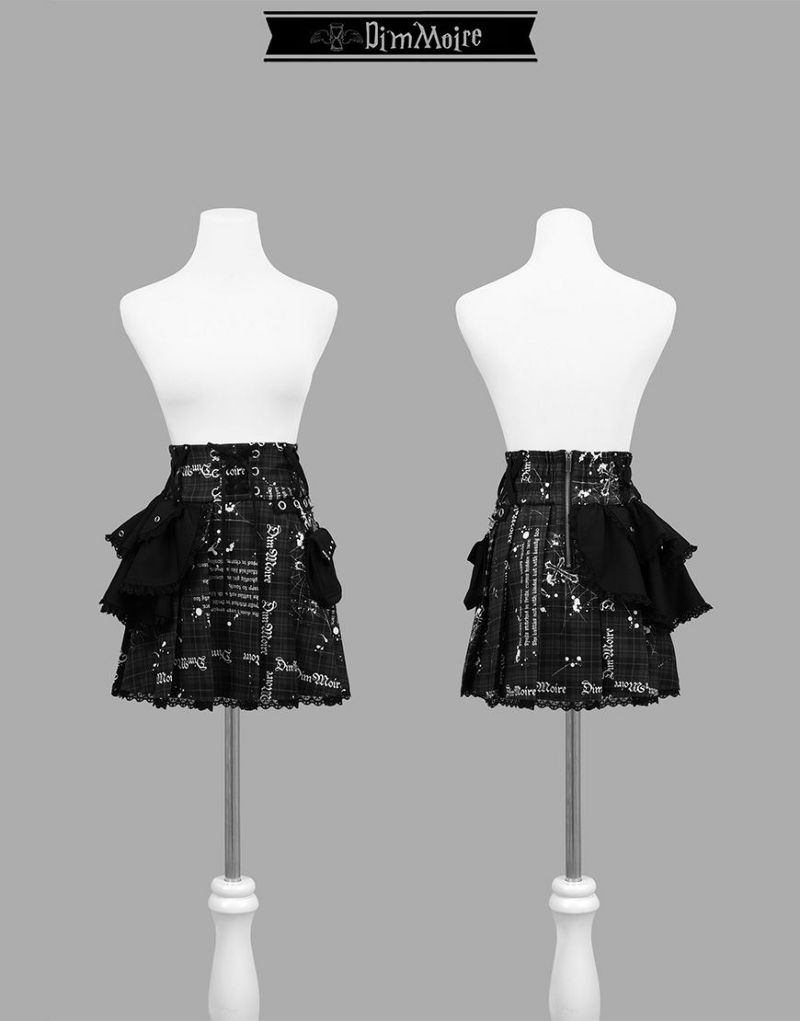 dimmoire スカート ディムモアール DimMoire ディムモアール PUNK フリル ミニスカート ブラック