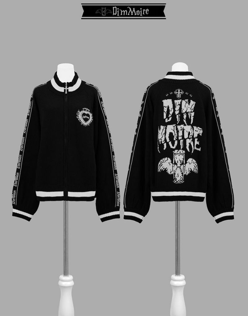 Dimmoire ニット DimMoire【ディムモアール】ニットジャージトップス/White