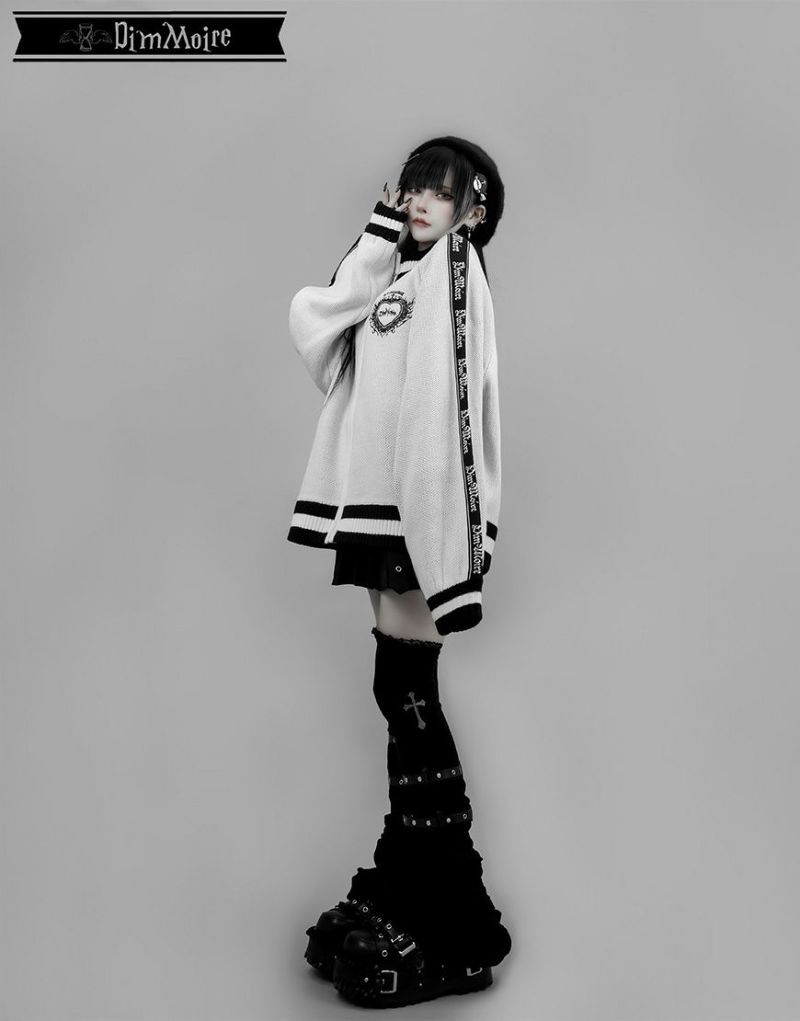 DimMoire【ディムモアール】ニットジャージトップス/White