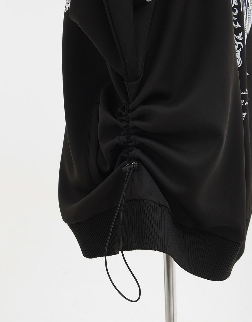 じ*な様 REFLEM/レフレム バックプリントトラックジャケット パープル REFLEM【レフレム】箔プリントシャーリングトラックジャケット全3色