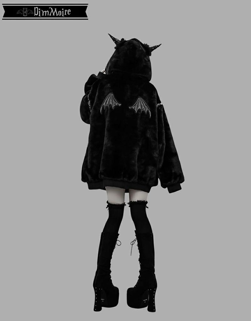DimMoire【ディムモアール】BABY DEVIL ファーパーカー/Black