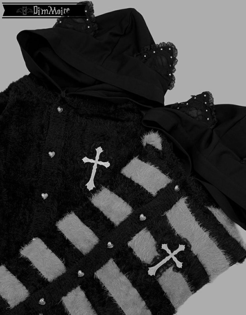 DimMoire【ディムモアール】Evil Catカーディガン/Black